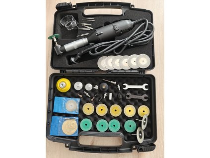 MINI ÚHLOVÁ BRUSKA ''Elbow Sander'' 350 W + PŘÍSLUŠENSTVÍ