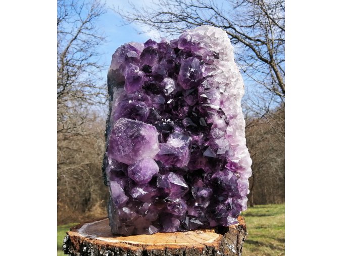 Ametyst 8,4kg - přírodní surová ametystová drúza / Brazílie