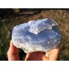 Modrý chalcedon - přírodní surový minerál