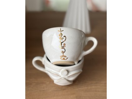 Šálka Archanjel Haniel- biely 150ml