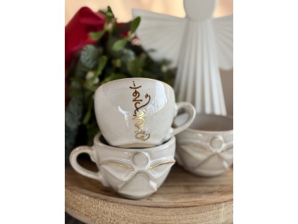 Šálka Archanjel Haniel- biely