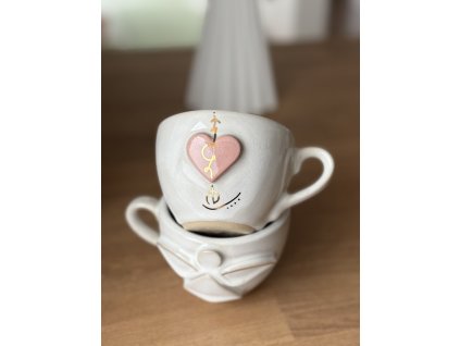 Šálka Archanjel Chamuel srdiečko 150ml