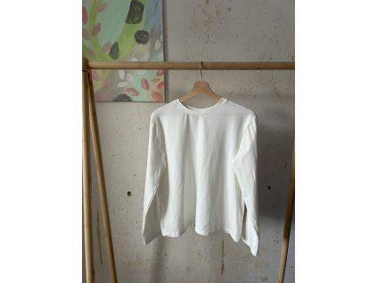 Off white tričko s dlouhým rukávem