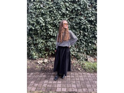 Proužkované tričko s dlouhým rukávem