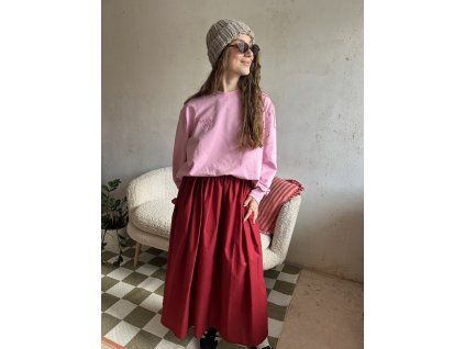 Bordó sukně popelínová