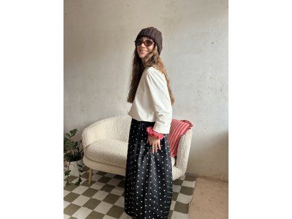 Černá srdíčková sukně