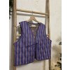 Fialková vesta proužkovaná