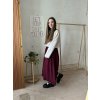 Bordó sukně z jemného manšestru