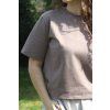 Taupe bavlněné tričko