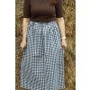 Rovná kostkovaná sukně