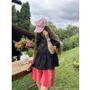 Černá lněná halenka