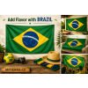 Bandeira do Brasil 90x150cm colage