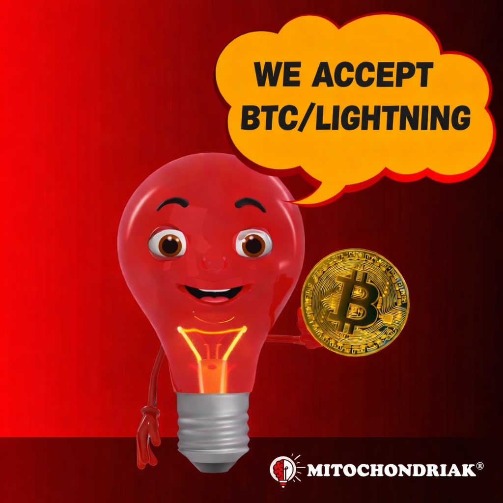 Mitochondriak® devices are now available for purchase with Bitcoin.