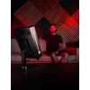 mitochondriak office panel desk stand man seated red light back side vertical