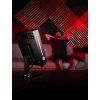 mitochondriak office panel desk stand man relax red light session vertical