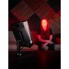 mitochondriak office panel desk stand woman red light close session vertical