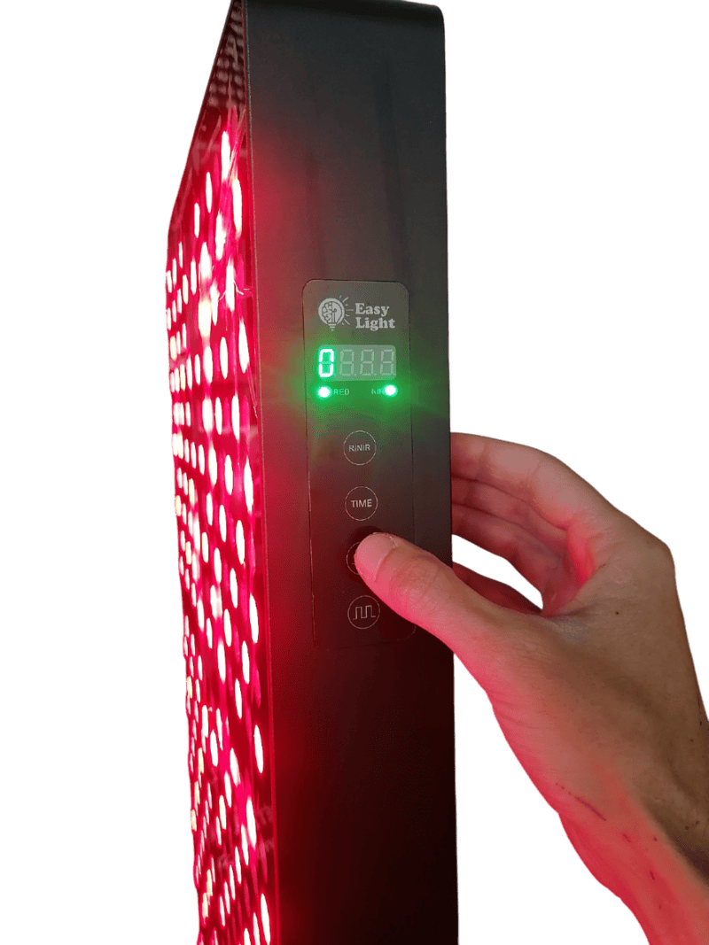 Červený světelný panel Easy Light s ovládáním a dotykem ruky