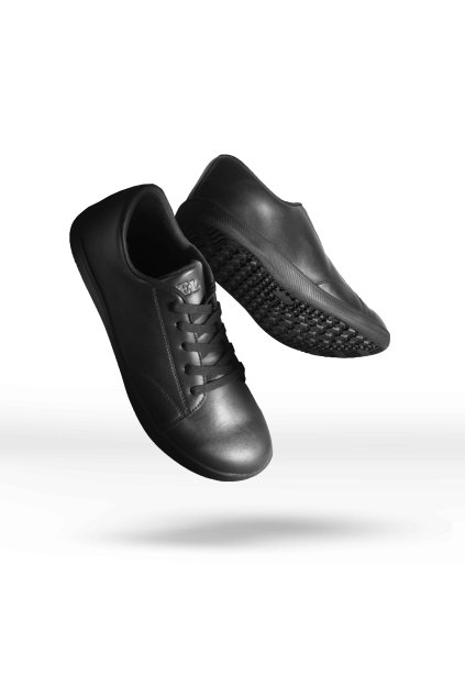 Uzemnená barefoot obuv Mitochondriak® Čierna biele pozadie (3)