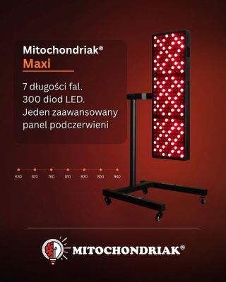 Najpopularniejszy infrapanel w naszej ofercie. I nie bez powodu. Infrapanel Mitochondriak® Maxi (new version): - 300 diod...