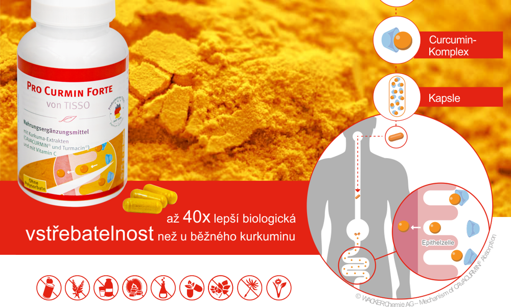 Aktualita: Pro Curmin Forte s kurkuminovým komplexem, který má 40x vyšší vstřebatelnost než klasický kurkumový prášek