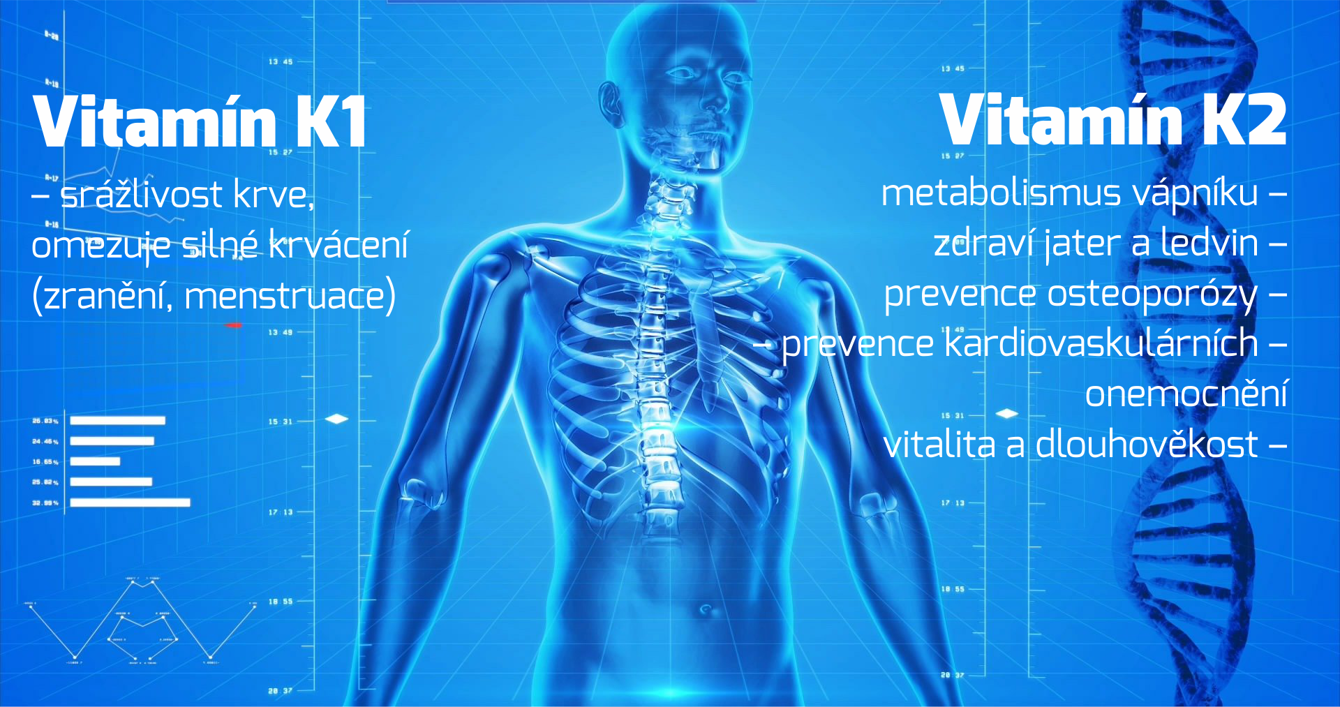 Vitamín K2 a vitamín K1 – jejich důležitost pro zdraví