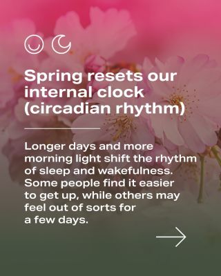 🌸 Spring is a big change for the body. 👉 There is more light, temperatures change, and the body resets its "internal...