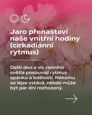 🌸 Jaro je pro tělo velká změna. 👉 Přibývá světla, mění se teploty a organismus si přenastavuje „vnitřní hodiny“ – spánek,...