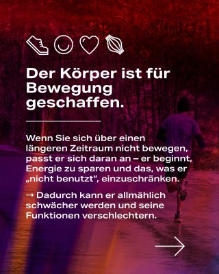 🏃 Bewegung ist nicht nur ein Mittel, das uns zu einer besseren Figur verhilft. Sie ist ein Grundbedürfnis des Körpers,...