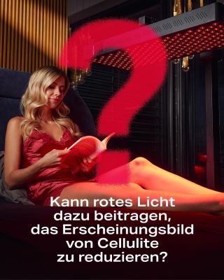 Kann rotes Licht dazu beitragen, das Erscheinungsbild von Cellulite zu reduzieren? ✨ Möglicherweise. Nahinfrarotes Licht...