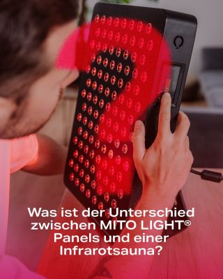 Was ist der Unterschied zwischen MITO LIGHT® Panels und einer Infrarotsauna? 🔴🔥 Der Hauptunterschied liegt in den...