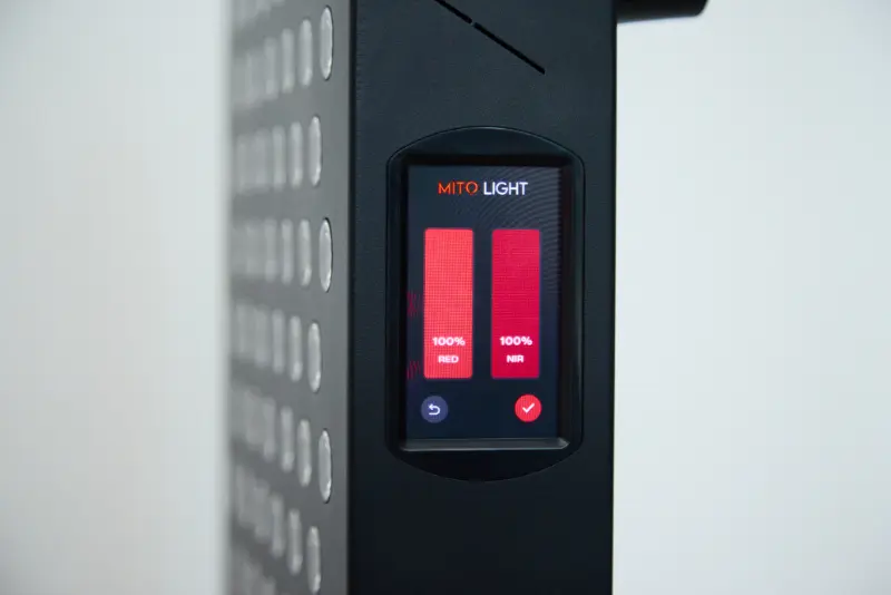 combinación de luz roja e infrarroja cercana (NIR)