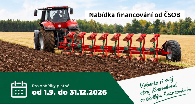 Nabídka financování na stroje KVERNELAND