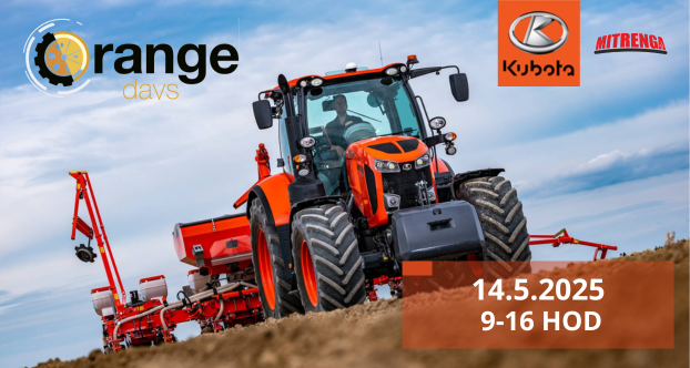 Kubota Orange Days 2025 – Den plný techniky, slev a zábavy!