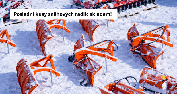 Poslední kusy sněhových radlic skladem!