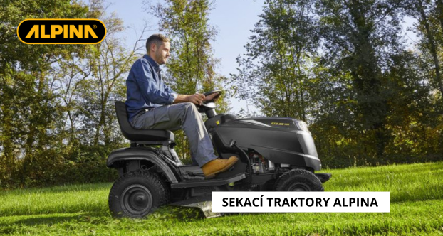Zahradní traktůrky za přijatelnou cenu - ALPINA
