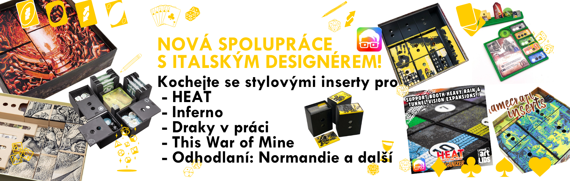 novinky insert MitroCZECH design AmMedia Heat Inferno Draci v práci This War of Mine Odhodlaní Normandie Darwinovy cesty