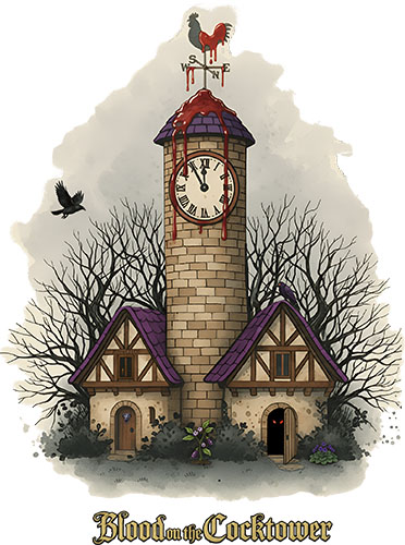 Potisk trička inspirovaný hrou Blood on the Clocktower – detail kvality tisku