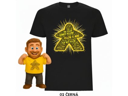 deskoherni triko deskotriko tricko mitroczech hraju za zlutou zluta je moje cerne triko 02