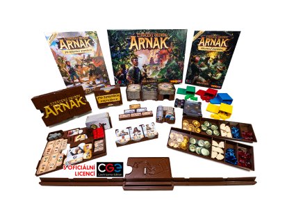 Ztracený ostrov Arnak + Velitelé expedic + Po stopách expedice -  insert MitroCZECH organizer BoardGameHolic
