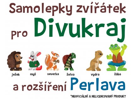 Samolepky Divukraj a Perlava MitroCZECH