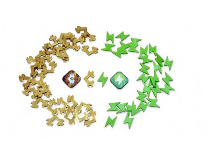 Energie a kredity pro hru SETI: Pátrání po mimozemské inteligenci insert MitroCZECH organizer BoardGameHolic