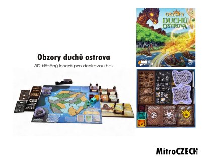Obzory duchů ostrova -  insert MitroCZECH organizer BoardGameHolic