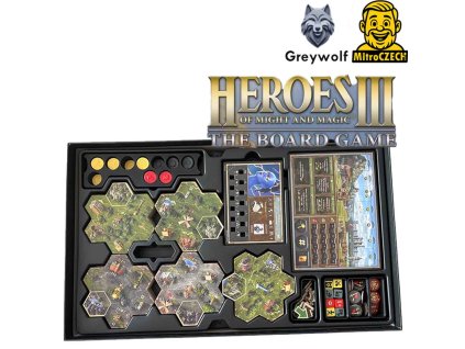 Heroes of Might and Magic III The Board Game insert MitroCZECH Greywolf organiser BoardGameHolic 00