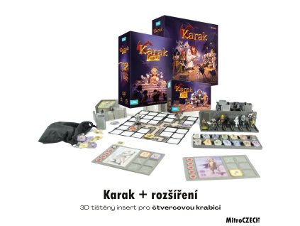 Karak (v2) + Regent + figurky -  insert MitroCZECH organizer BoardGameHolic