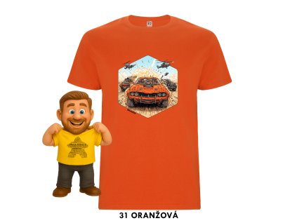 Triko MitroCZECH Pekelna jizda vendeta 31 ORANŽOVÁ