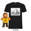 Triko MitroCZECH Chlapec a liska pozadí 02 ČERNÁ (22)