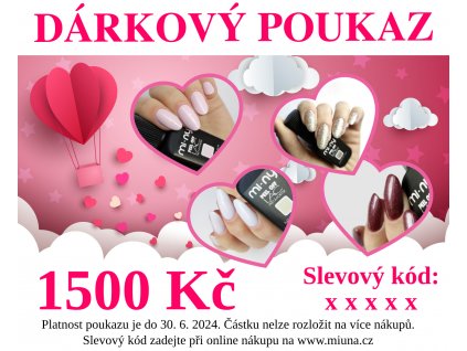 Dárkový poukaz 1500 Kč