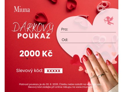Dárkový poukaz s věnováním 2000 Kč