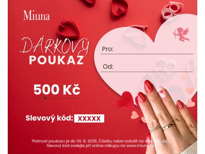 Dárkový poukaz s věnováním 500 Kč