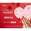 Dárkový poukaz s věnováním 2000 Kč